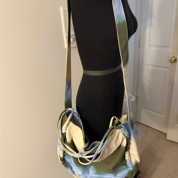 Rachel Comey Green and Blue Tie-Dye Shoulder Bag - Picture 4 of 9